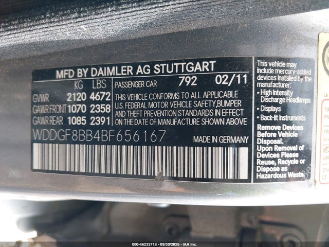 Продажа на аукционе авто 2011 Mercedes-benz C 300 Luxury 4matic/sport 4matic, vin: WDDGF8BB4BF656167, номер лота: 46232718