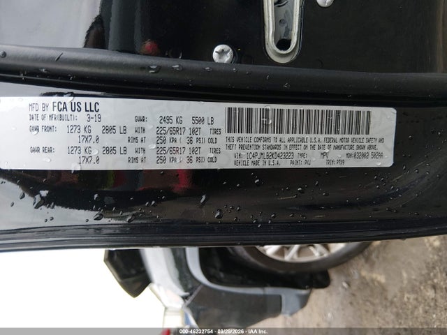 2019 Jeep Cherokee Latitude Plus 4x4 მანქანა იყიდება აუქციონზე, vin: 1C4PJMLB2KD423223, აუქციონის ნომერი: 46232754