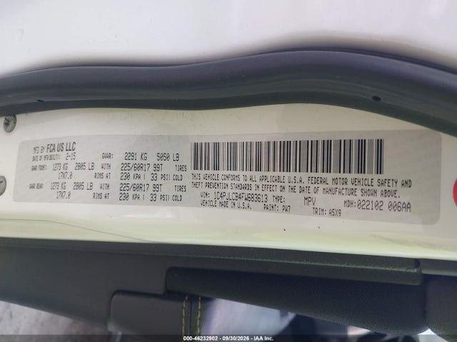Продаж на аукціоні авто 2015 Jeep Cherokee Latitude, vin: 1C4PJLCB4FW683613, номер лоту: 46232902