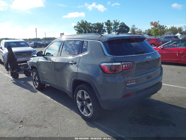 2020 Jeep Compass Limited 4x4 მანქანა იყიდება აუქციონზე, vin: 3C4NJDCB2LT127475, აუქციონის ნომერი: 46232905