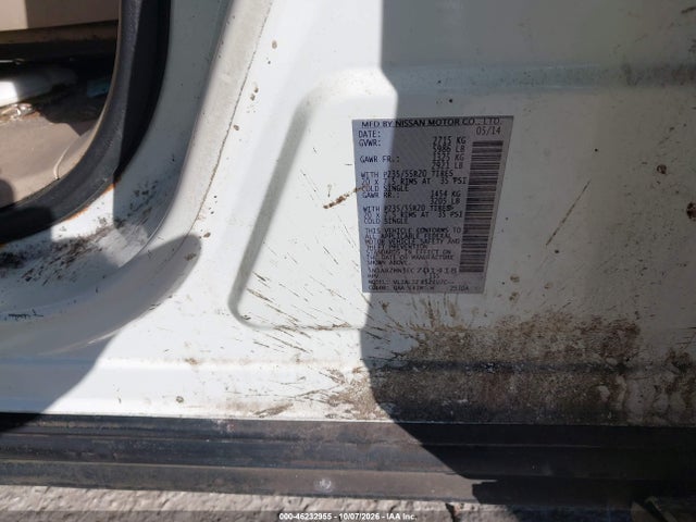 46232955 :رقم المزاد ، 5N1AR2MN3EC701418 vin ، 2014 Nissan Pathfinder Platinum مزاد بيع