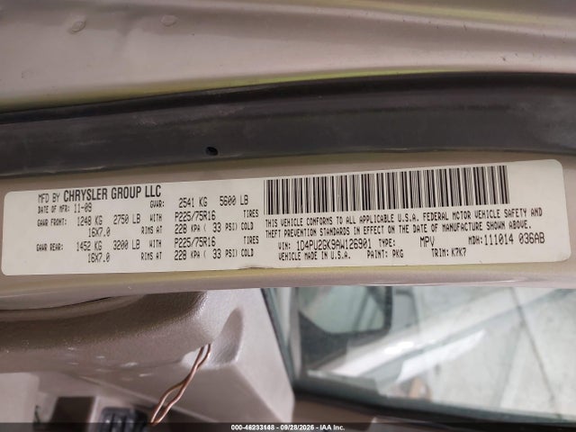 Продаж на аукціоні авто 2010 Dodge Nitro Se, vin: 1D4PU2GK9AW126901, номер лоту: 46233148