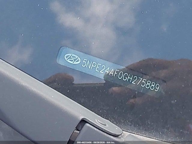 Aukcja sprzedaży 2016 Hyundai Sonata Se, vin: 5NPE24AF0GH275889, numer aukcji: 46233456