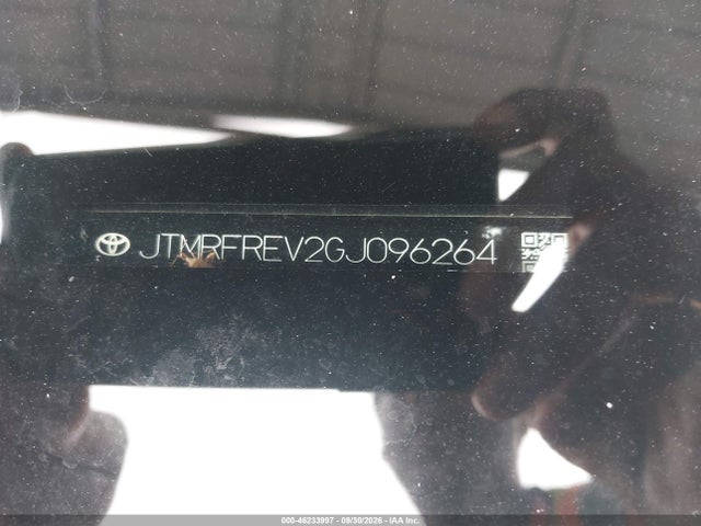Aukcja sprzedaży 2016 Toyota Rav4 Xle, vin: JTMRFREV2GJ096264, numer aukcji: 46233997
