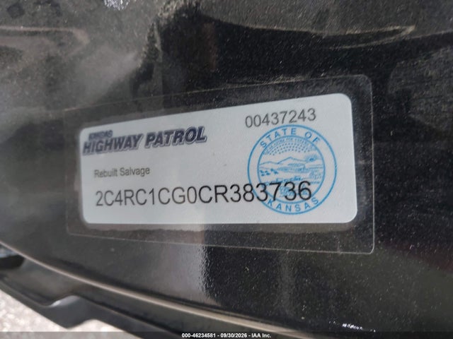 Продаж на аукціоні авто 2012 Chrysler Town & Country Touring-l, vin: 2C4RC1CG0CR383736, номер лоту: 46234581