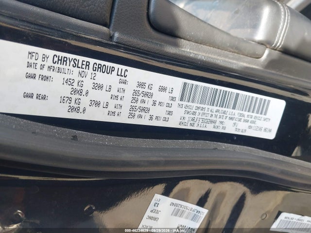 2013 Jeep Grand Cherokee Limited მანქანა იყიდება აუქციონზე, vin: 1C4RJFBT5DC620040, აუქციონის ნომერი: 46234629