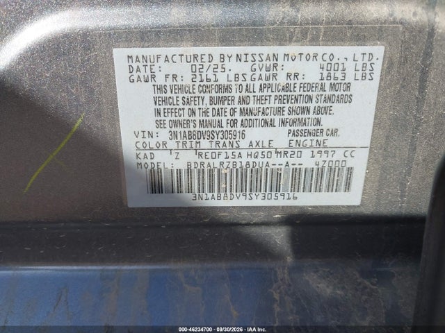 Nissan SENTRA SR 2025 3N1AB8DV9SY305916 Image 9