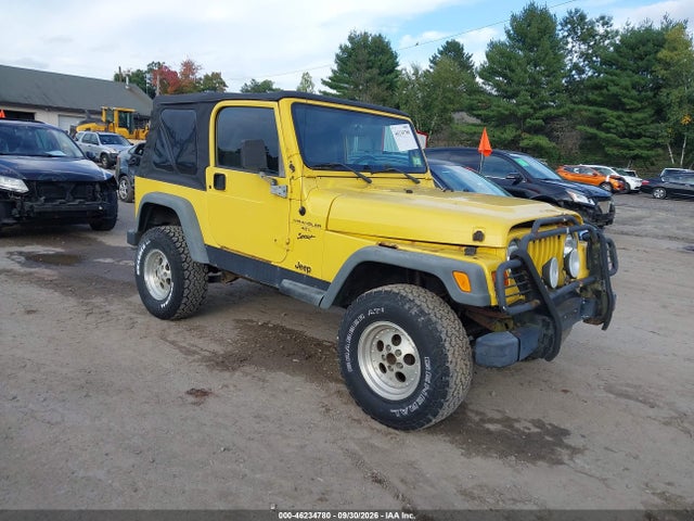 Aukcja sprzedaży 2001 Jeep Wrangler Sport, vin: 1J4FA49S21P320684, numer aukcji: 46234780