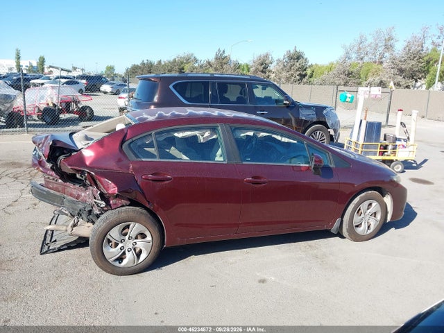 Aukcja sprzedaży 2013 Honda Civic Lx, vin: 19XFB2F54DE246064, numer aukcji: 46234872