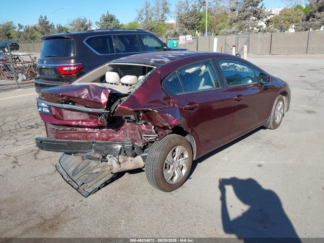 Aukcja sprzedaży 2013 Honda Civic Lx, vin: 19XFB2F54DE246064, numer aukcji: 46234872