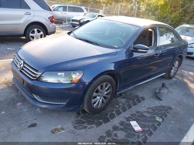 Продажа на аукционе авто 2013 Volkswagen Passat 2.5l S, vin: 1VWAP7A37DC127654, номер лота: 46235152