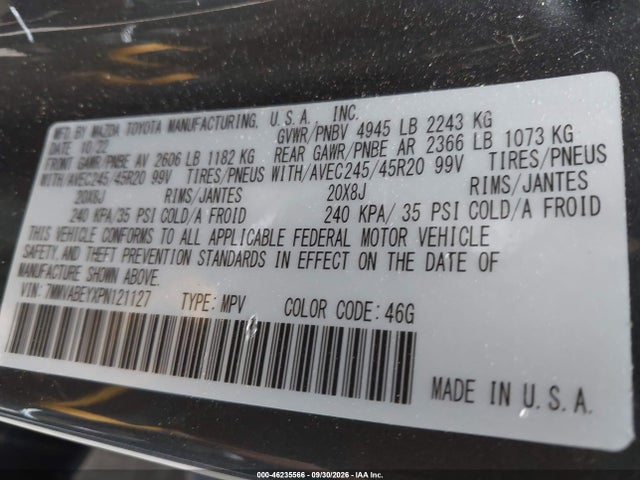 Mazda Cx-50 2.5 Turbo Premium Plus 2023 7MMVABEYXPN121127 Image 9