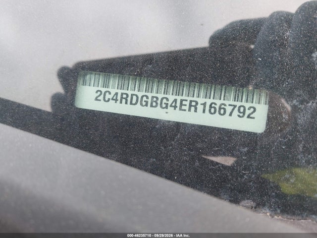 46235710 :رقم المزاد ، 2C4RDGBG4ER166792 vin ، 2014 Dodge Grand Caravan American Value Pkg مزاد بيع