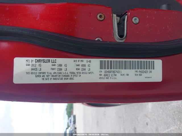 Продажа на аукционе авто 2008 Dodge Caliber Srt4, vin: 1B3HB68F88D742211, номер лота: 46235876