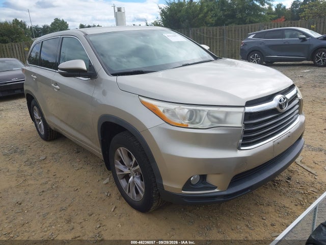 Продажа на аукционе авто 2014 Toyota Highlander Le Plus V6, vin: 5TDBKRFH1ES007838, номер лота: 46236057
