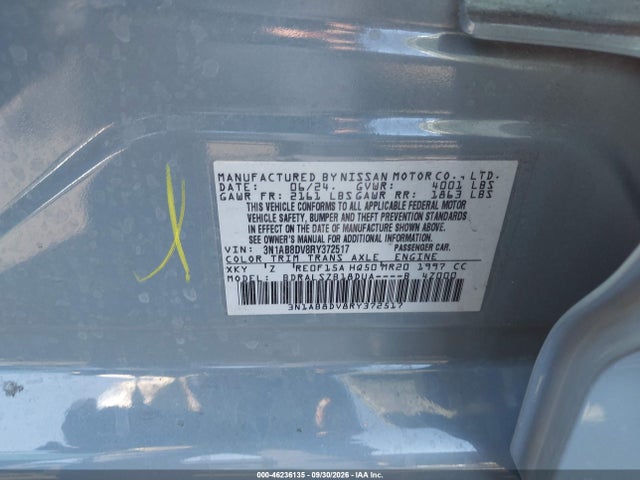3N1AB8DV8RY372517 Nissan Sentra Sr Xtronic Cvt