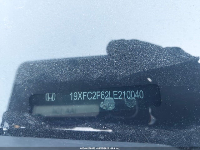 46236559 :رقم المزاد ، 19XFC2F62LE210040 vin ، 2020 Honda Civic Lx مزاد بيع