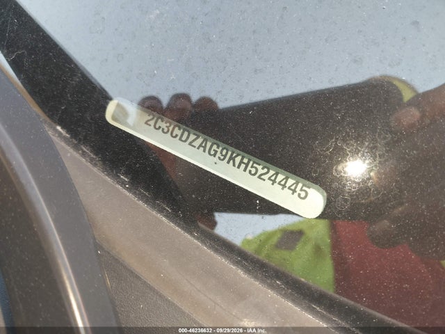 Dodge Challenger Sxt 2019 2C3CDZAG9KH524445 Image 9