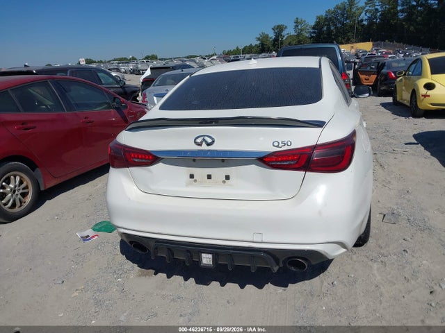 2020 Infiniti Q50 Luxe მანქანა იყიდება აუქციონზე, vin: JN1EV7AP7LM205620, აუქციონის ნომერი: 46236715
