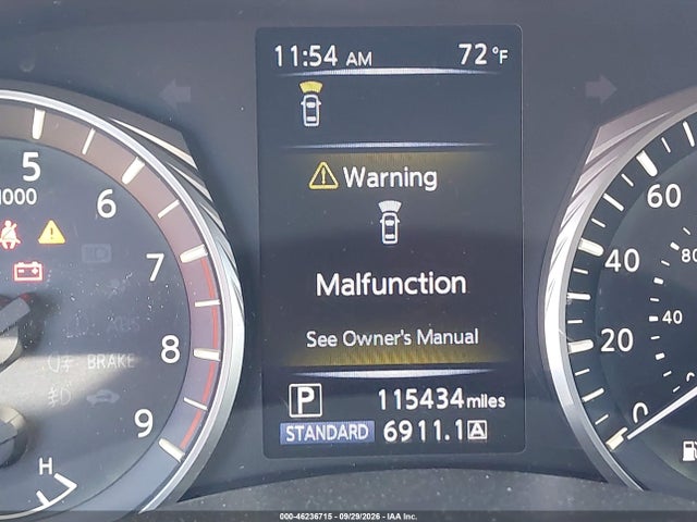 2020 Infiniti Q50 Luxe მანქანა იყიდება აუქციონზე, vin: JN1EV7AP7LM205620, აუქციონის ნომერი: 46236715