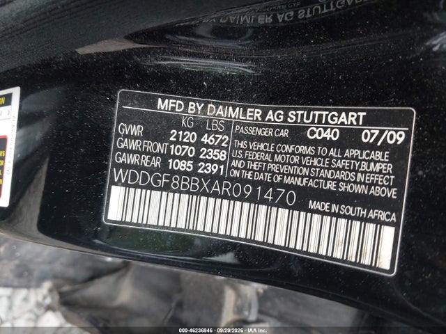 Продаж на аукціоні авто 2010 Mercedes-benz C 300 Luxury 4matic/sport 4matic, vin: WDDGF8BBXAR091470, номер лоту: 46236946