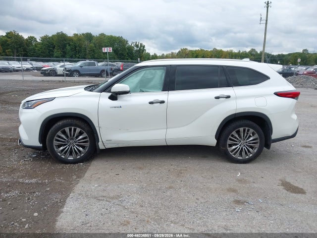 2021 Toyota Highlander Hybrid Platinum მანქანა იყიდება აუქციონზე, vin: 5TDEBRCH9MS016447, აუქციონის ნომერი: 46236951