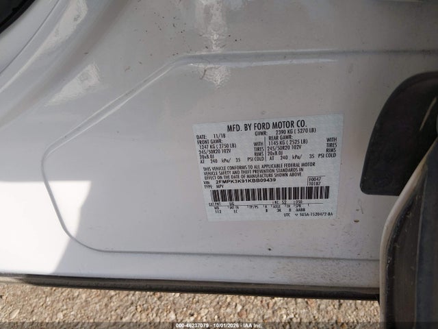 Продажа на аукционе авто 2019 Ford Edge Titanium, vin: 2FMPK3K91KBB09439, номер лота: 46237079