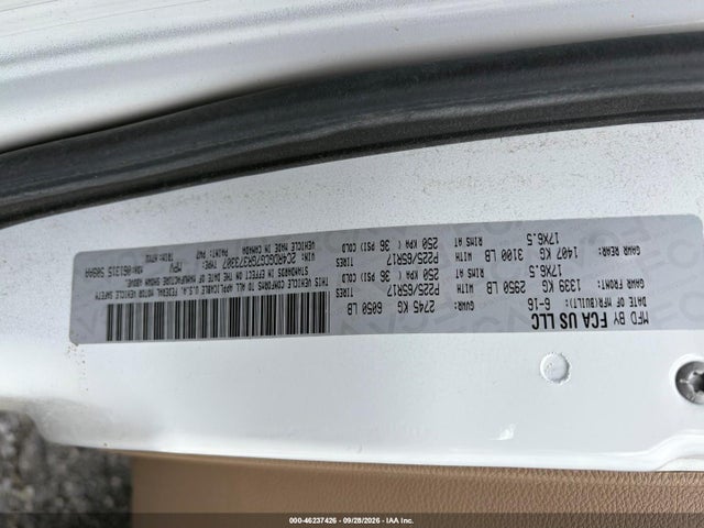 2016 Dodge Grand Caravan Sxt მანქანა იყიდება აუქციონზე, vin: 2C4RDGCG7GR373307, აუქციონის ნომერი: 46237426
