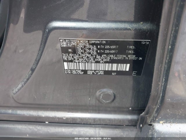 46237499 :رقم المزاد ، JTMBFREV6HJ123789 vin ، 2017 Toyota Rav4 Le مزاد بيع