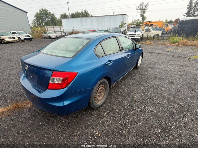 2012 Honda Civic Lx მანქანა იყიდება აუქციონზე, vin: 2HGFB2F51CH538047, აუქციონის ნომერი: 46237739