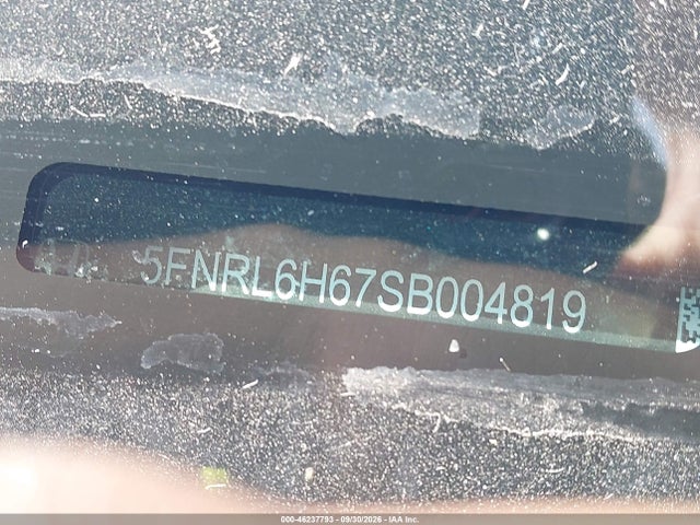 46237793 :رقم المزاد ، 5FNRL6H67SB004819 vin ، 2025 Honda Odyssey Ex-l مزاد بيع
