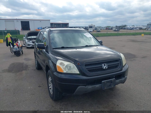 2005 Honda Pilot Ex-l მანქანა იყიდება აუქციონზე, vin: 5FNYF18505B038439, აუქციონის ნომერი: 46237895