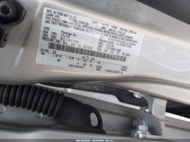 Продаж на аукціоні авто 2014 Ford Focus Se, vin: 1FADP3F24EL212094, номер лоту: 46238257