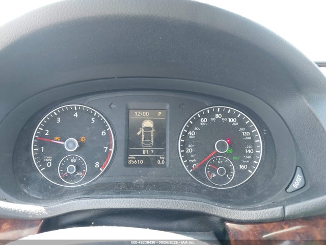 2012 Volkswagen Passat 2.5l Sel Premium მანქანა იყიდება აუქციონზე, vin: 1VWCP7A33CC096717, აუქციონის ნომერი: 46238436