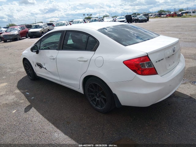 2012 Honda Civic Sdn Lx მანქანა იყიდება აუქციონზე, vin: 19XFB2F54CE344719, აუქციონის ნომერი: 46238570