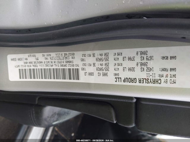 Aukcja sprzedaży 2012 Jeep Grand Cherokee Overland, vin: 1C4RJFCT5CC171374, numer aukcji: 46238871