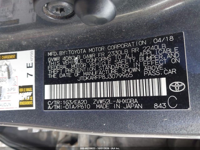 Toyota Prius Prime Advanced 2018 JTDKARFP8J3079965 Image 9