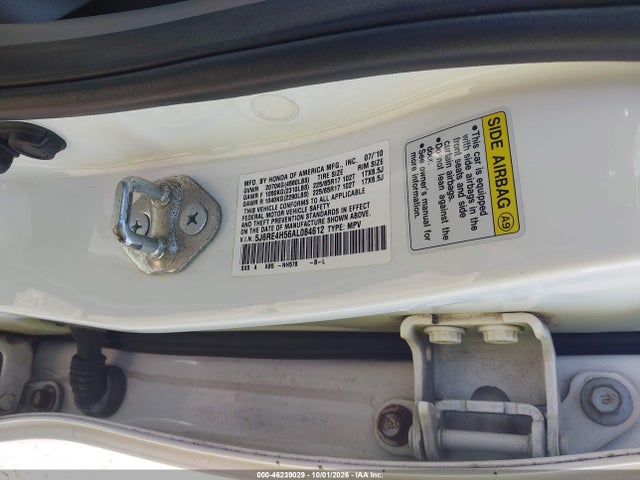 Aukcja sprzedaży 2010 Honda Cr-v Ex, vin: 5J6RE4H56AL084612, numer aukcji: 46239029