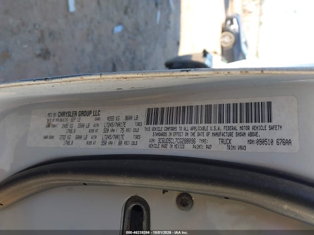 Продаж на аукціоні авто 2012 Ram 2500 St, vin: 3C6UD5CL7CG288096, номер лоту: 46239266