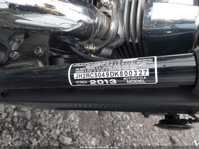 Aukcja sprzedaży 2013 Honda Vt750 Ca, vin: JH2RC5049DK800327, numer aukcji: 46239526