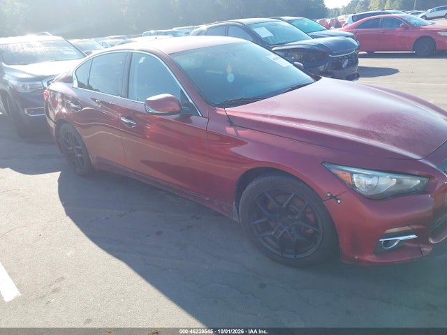 2014 Infiniti Q50 Premium მანქანა იყიდება აუქციონზე, vin: JN1BV7AR2EM682897, აუქციონის ნომერი: 46239545