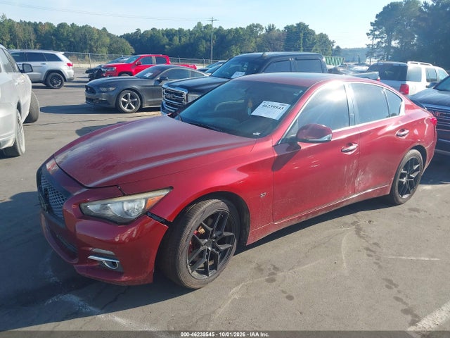 2014 Infiniti Q50 Premium მანქანა იყიდება აუქციონზე, vin: JN1BV7AR2EM682897, აუქციონის ნომერი: 46239545
