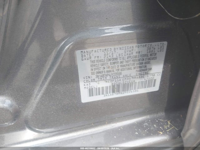 2018 Nissan Sentra Sv მანქანა იყიდება აუქციონზე, vin: 3N1AB7AP4JY226586, აუქციონის ნომერი: 46239802