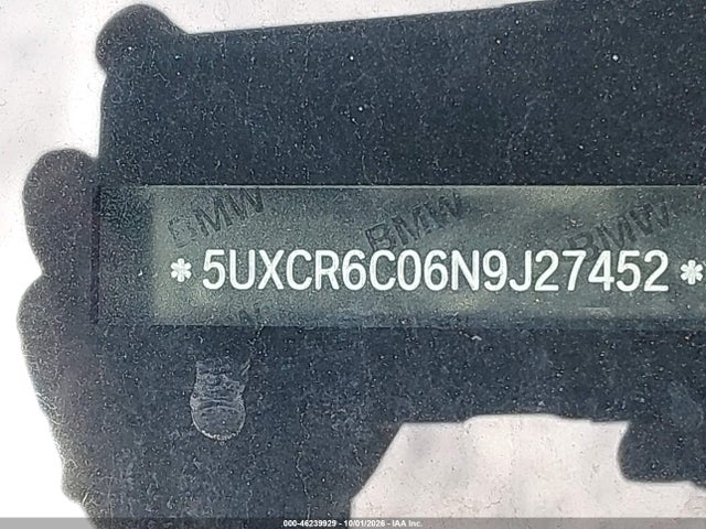 Продаж на аукціоні авто 2022 Bmw X5 Xdrive40i, vin: 5UXCR6C06N9J27452, номер лоту: 46239929
