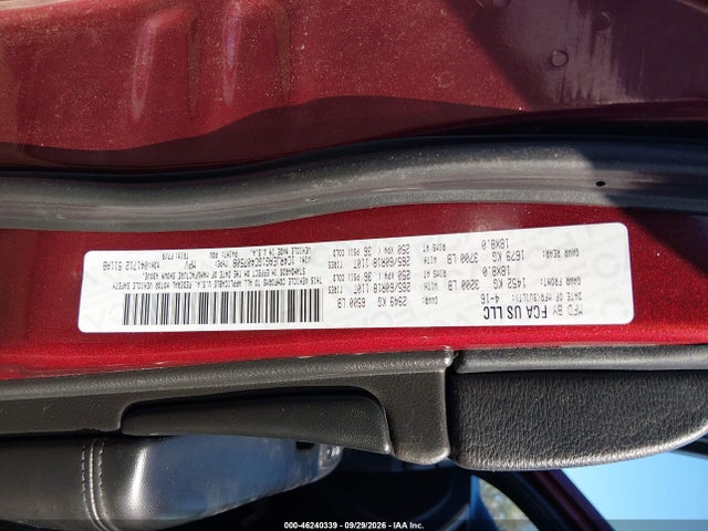 2016 Jeep Grand Cherokee Laredo მანქანა იყიდება აუქციონზე, vin: 1C4RJEAG1GC407508, აუქციონის ნომერი: 46240339