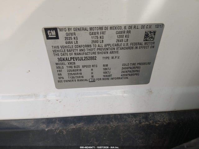 GMC Terrain Slt 2018 3GKALPEV0JL252882 Image 9