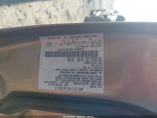 Продаж на аукціоні авто 2004 Ford Crown Victoria Police, vin: 2FAHP71W04X129377, номер лоту: 46240506