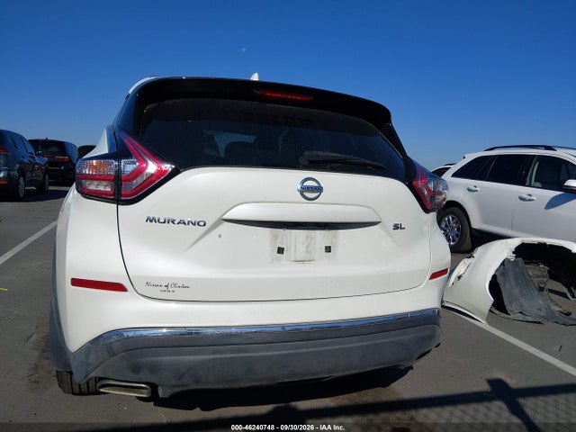 2017 Nissan Murano Sl მანქანა იყიდება აუქციონზე, vin: 5N1AZ2MG3HN187225, აუქციონის ნომერი: 46240748