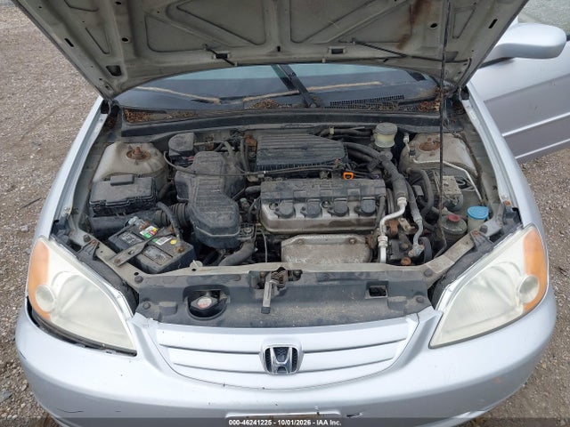 46241225 :رقم المزاد ، 1HGES26771L010736 vin ، 2001 Honda Civic Ex مزاد بيع