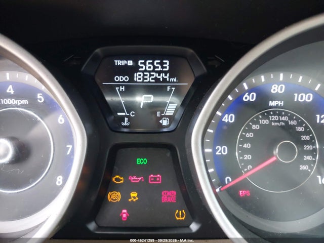 2013 Hyundai Elantra Gls მანქანა იყიდება აუქციონზე, vin: KMHDH4AE2DU796076, აუქციონის ნომერი: 46241259